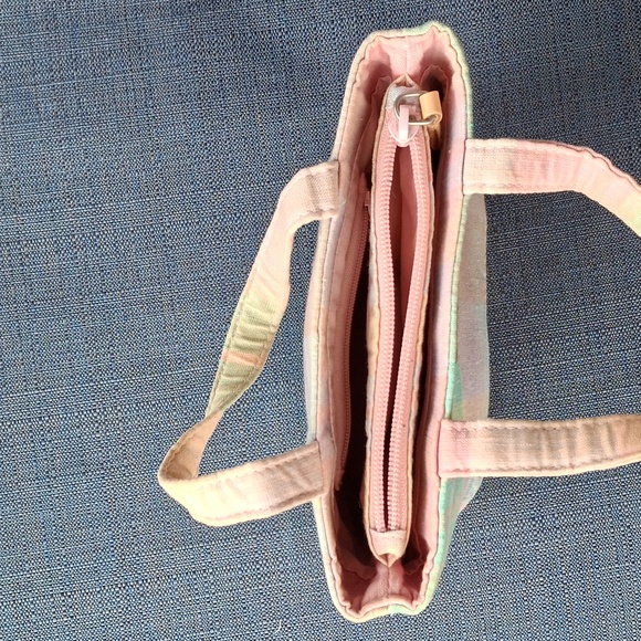 Lauren Ralph Lauren Vintage Plaid Pastel Handbag And Tote Bag - Picture 6 of 16